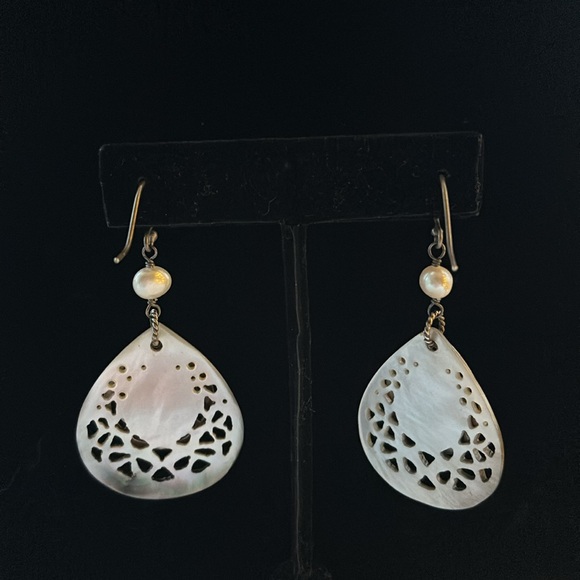 Silpada Mother-of-Pearl and Sterling Silver Earrings - Picture 3 of 3